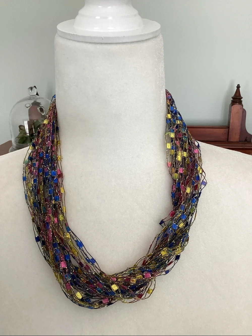 National Gallery of Art Ladder Yarn Necklace Vibrant Artisanal